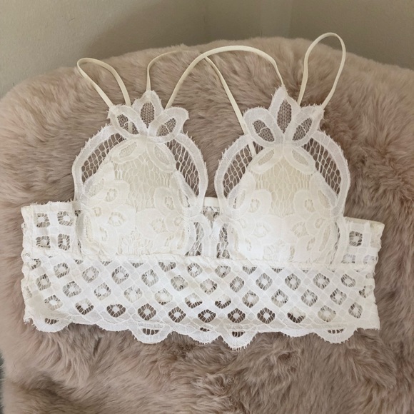Other - White lace bralette, Large, Like New